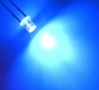 LED 3mm, BLAU, Gehäuse farblos